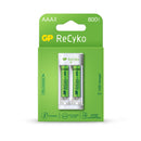 GP Recyko 2-Slot Charger E211 with  2x AAA 800mAh Rechargeable Battery - GPACSE211022