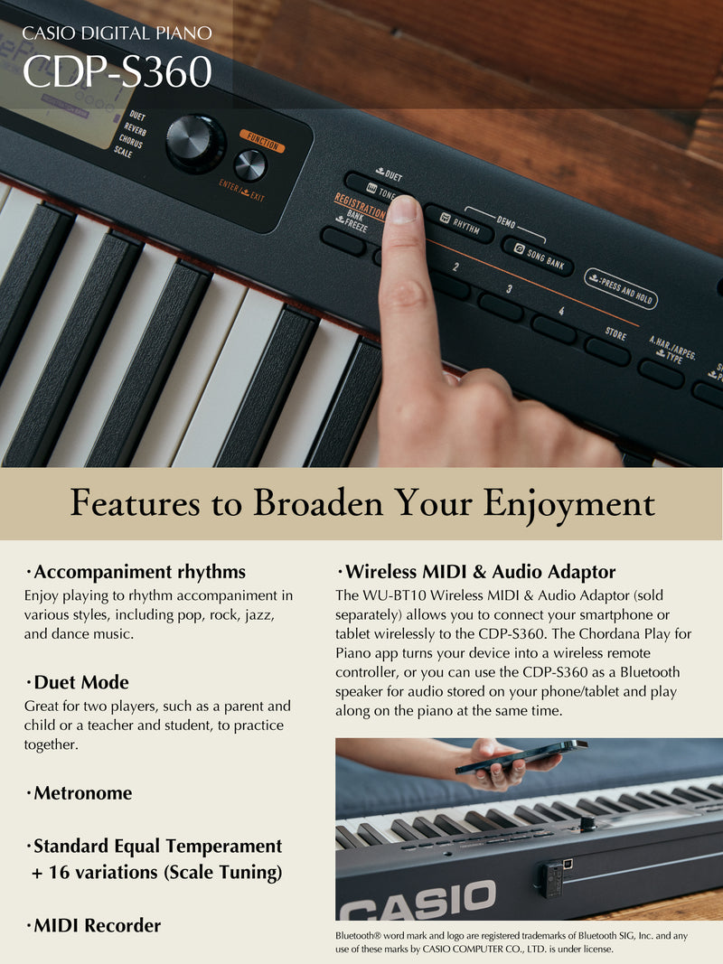 Casio CDP-S360 Compact Digital Piano