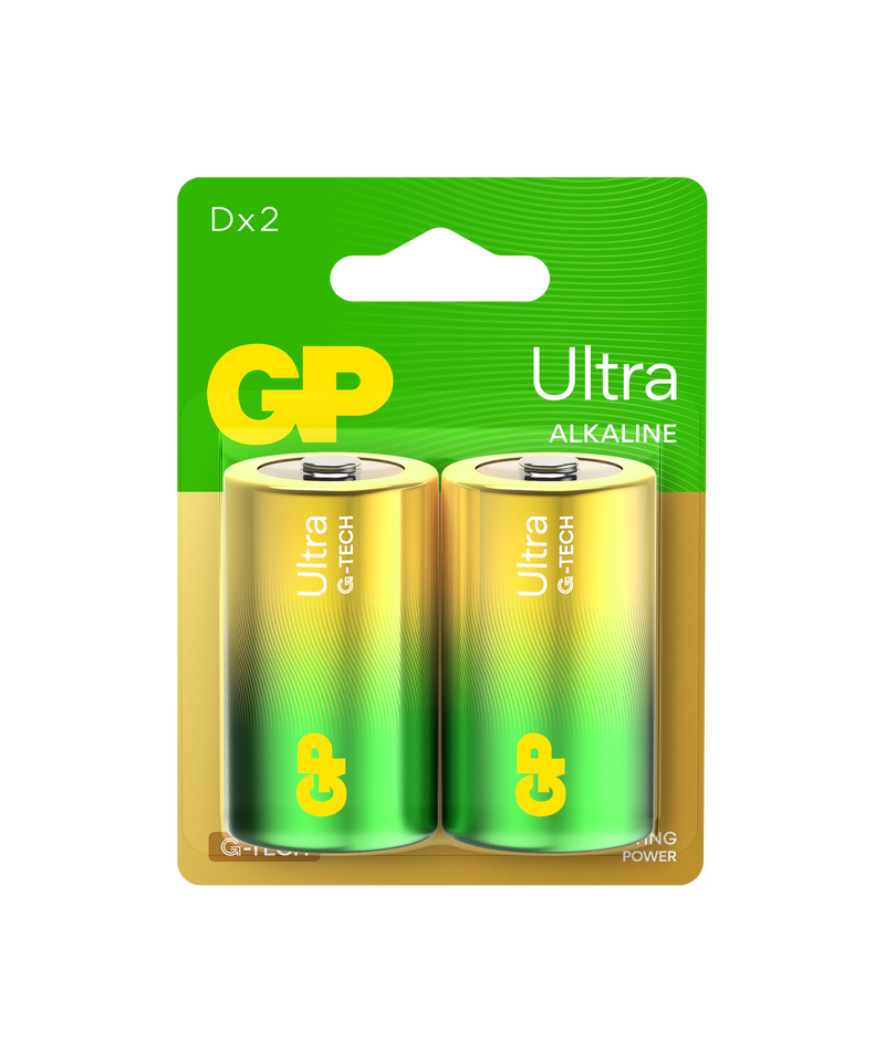 Ultra Alkaline 2 D (Card of 2) - New 21 - GPPCA13AU073