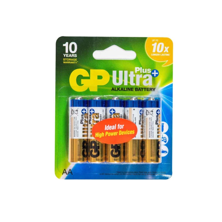 GP Alkaline Ultra Plus 10 AA Battery - GPPCA15UP164