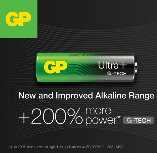 GP Alkaline Ultra Plus 10 AAA (Card of 10) - New 21 - GPPCA24UP179