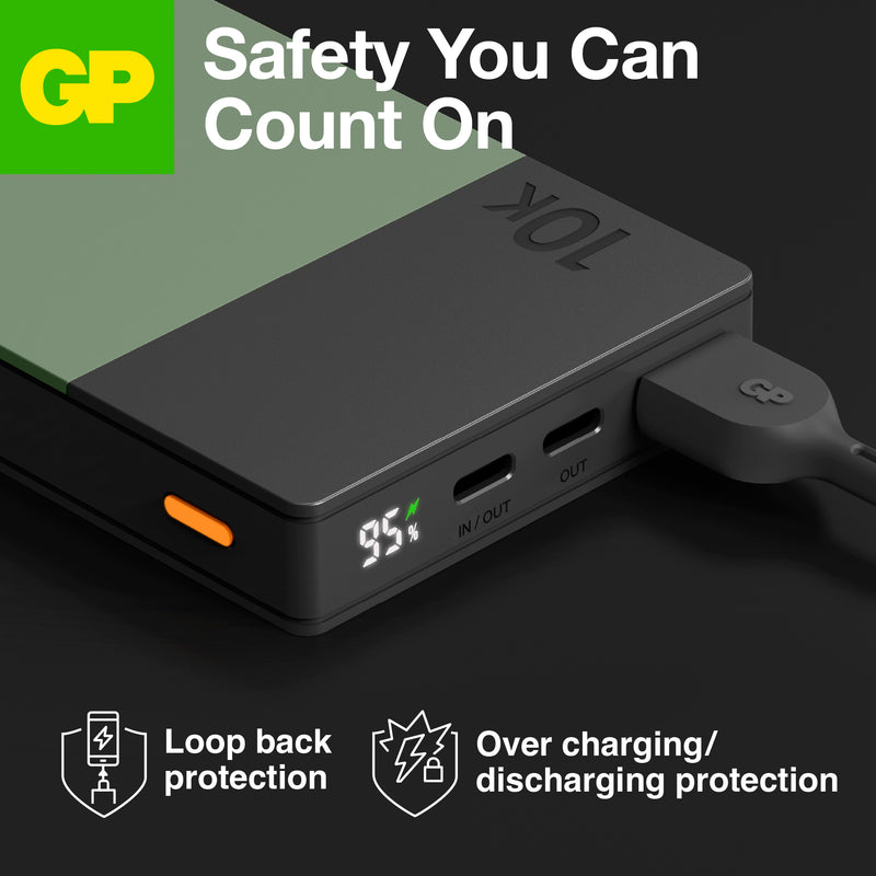 GP M2+ PowerBank 10,000mAh - GPACCM10C000, GPACCM10C001 & GPACCM10C002