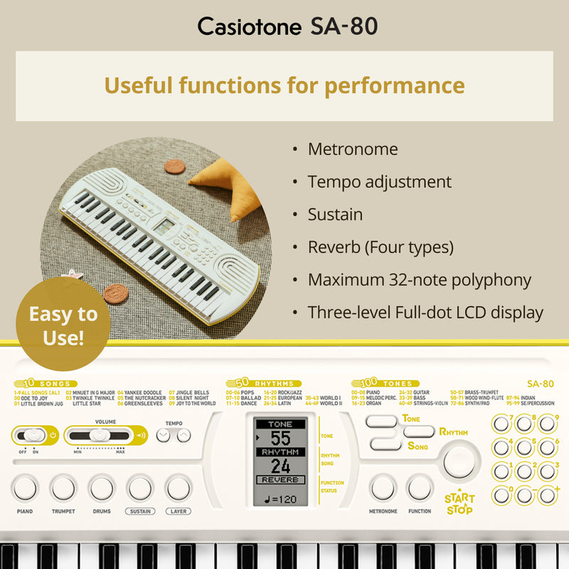 Casiotone SA-80 Mini Keyboard