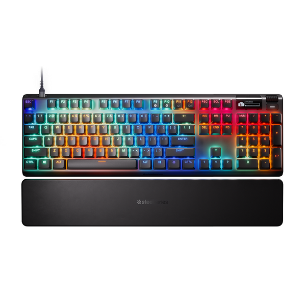 SteelSeries Apex Pro Omnipoint Keyboard US + Magnetic Wrist Rest (Gen 3)