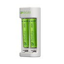 GP Recyko 2-Slot Charger E211 with  2x AAA 800mAh Rechargeable Battery - GPACSE211022