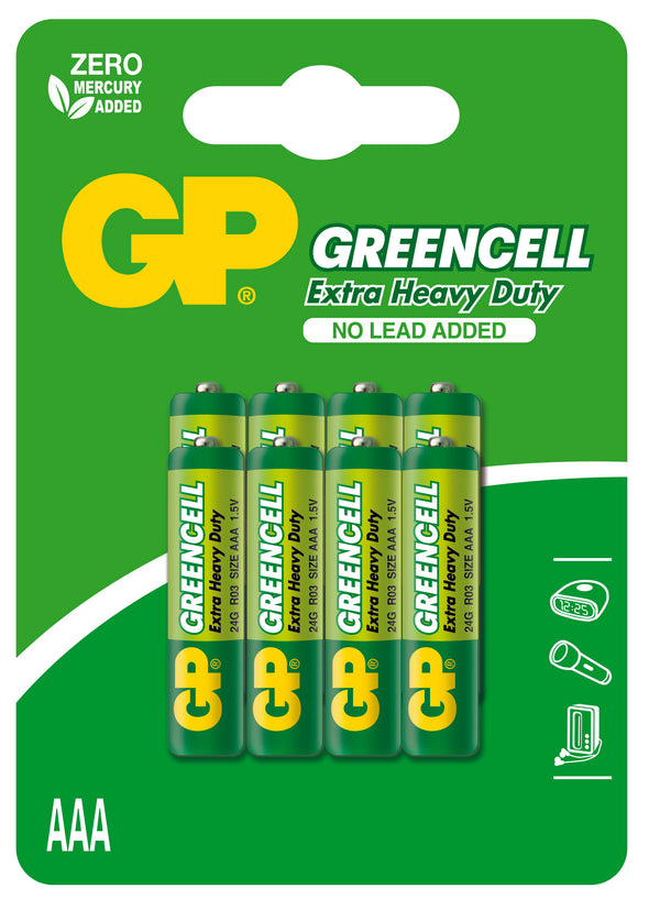 GP Greencell 8 AAA (Card of 8) - GPPCC24UC001